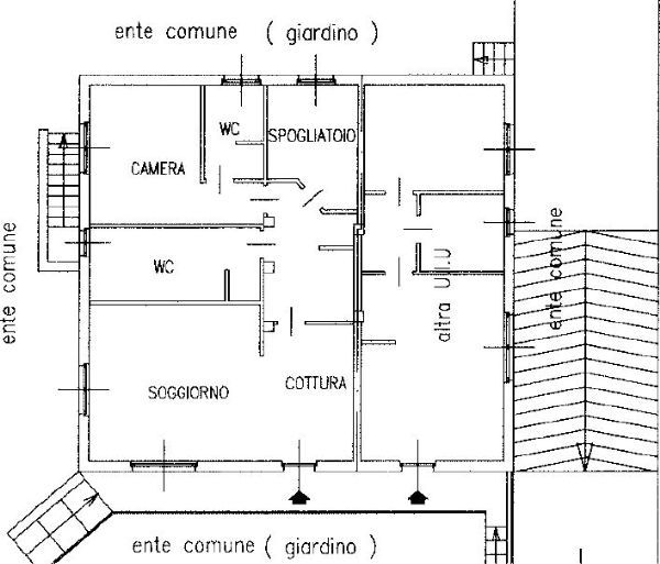 Planimetria 2 - Tre locali con taverna e box doppio, Brugherio