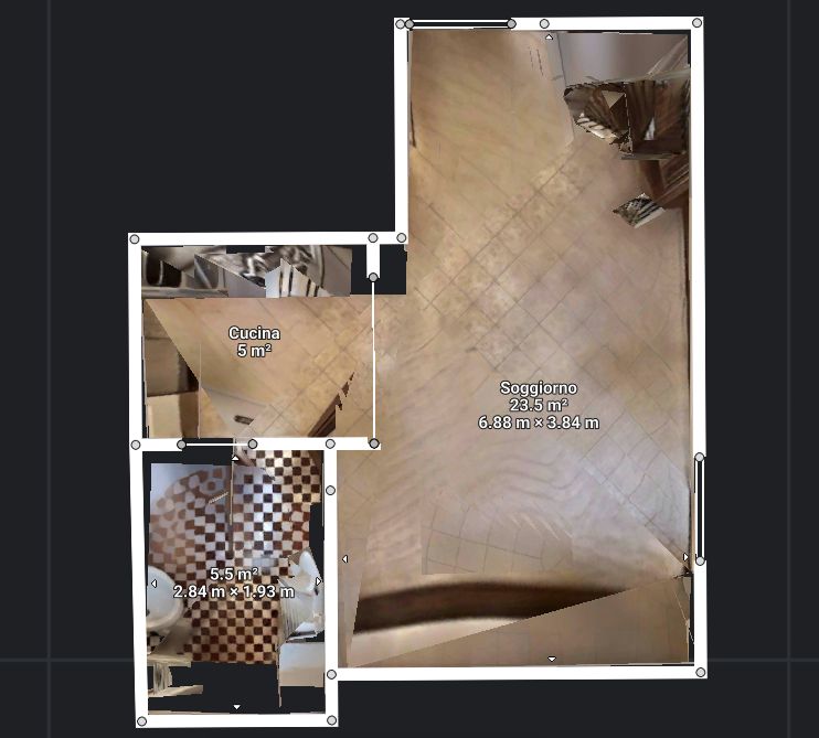 Planimetria 2 - Due locali con taverna e box, Brugherio