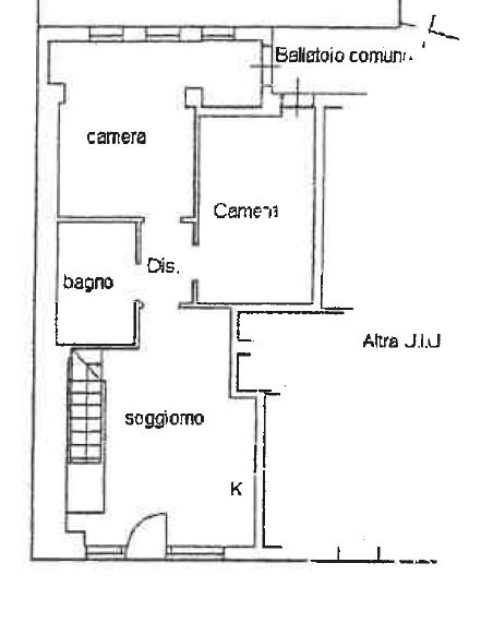 Planimetria 1 - Trilocale con taverna e ingresso indipendente, Brugherio